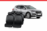 Imagem do produto PROMOÇÃO! - Capa de Couro Preta Grancouro para Banco do Hyundai Santa Fé 2014/...  - Cod. 3383